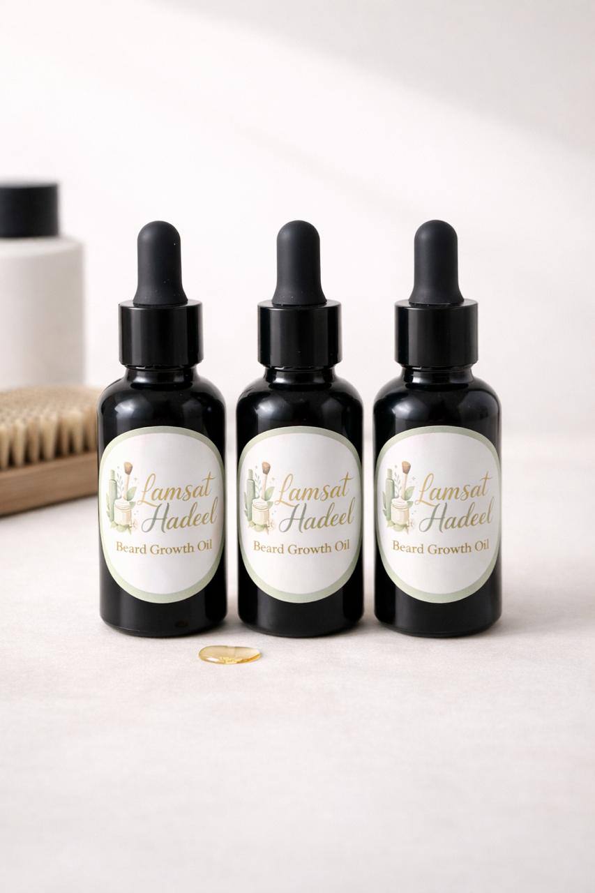 Beard Thickening Oil by Lamsat Hadeel